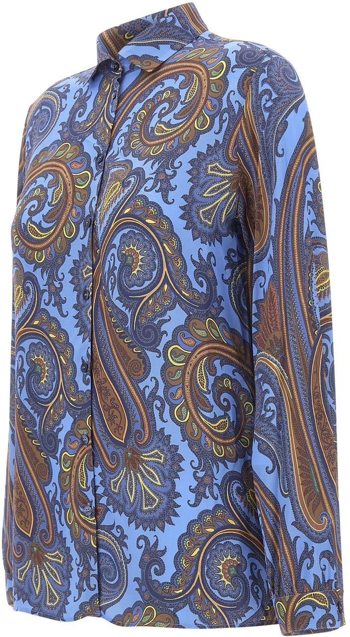 Etro Shirts Multicolor Lichtblauw
