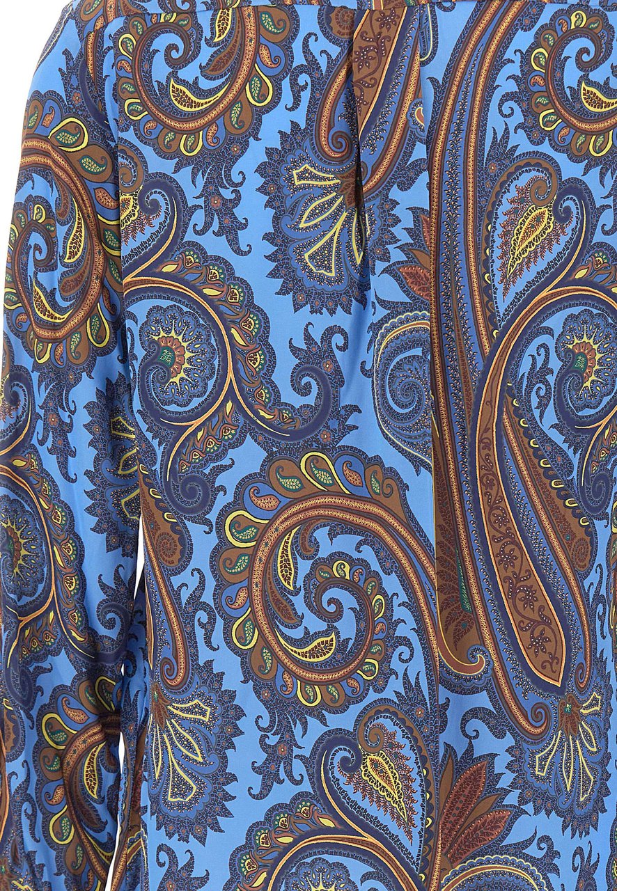 Etro Shirts Multicolor Lichtblauw