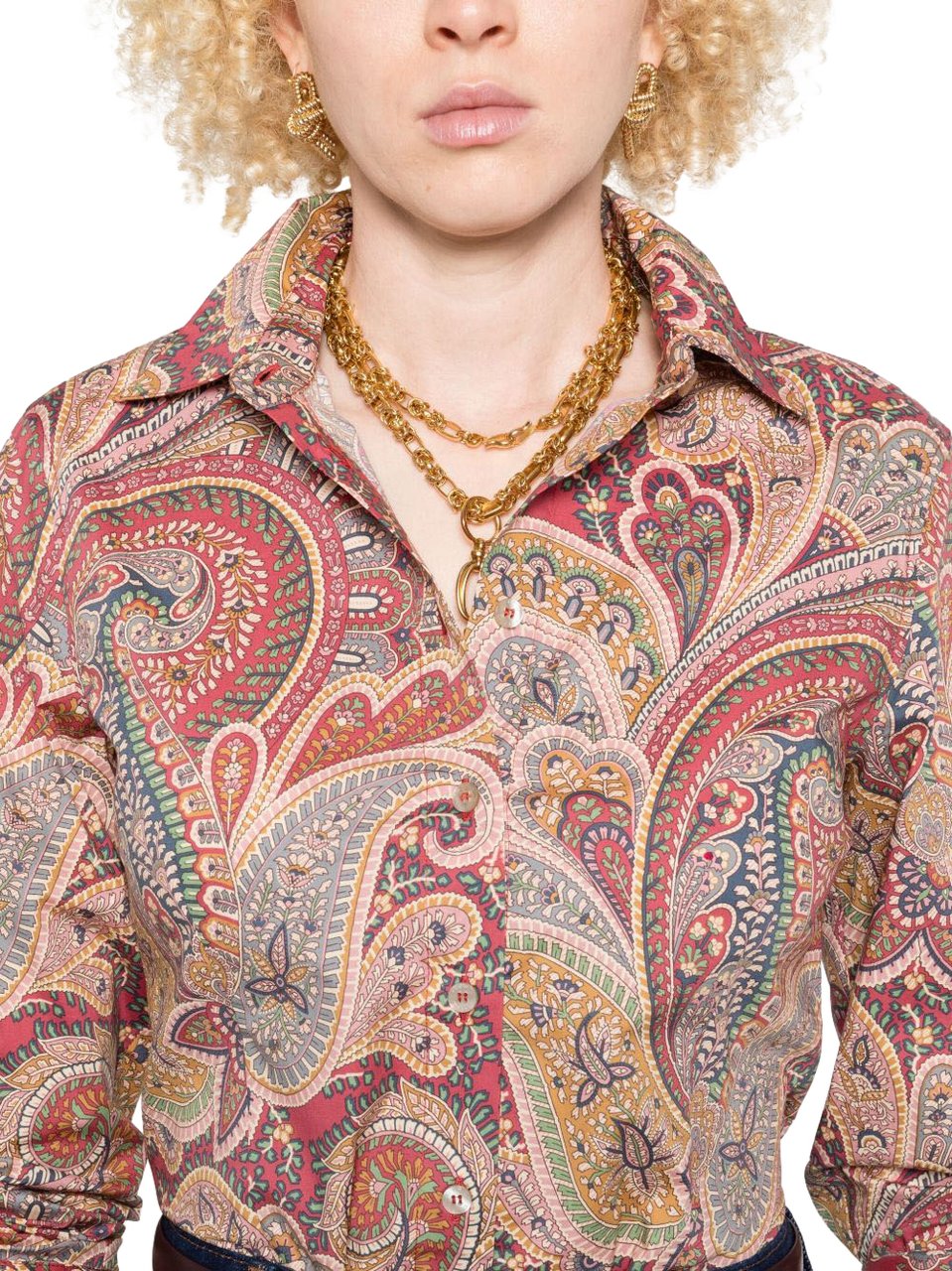 Etro Shirts Red Rood