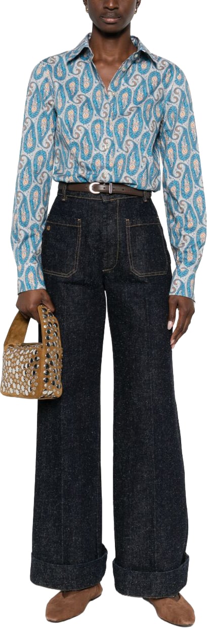 Etro Shirts Cyaan