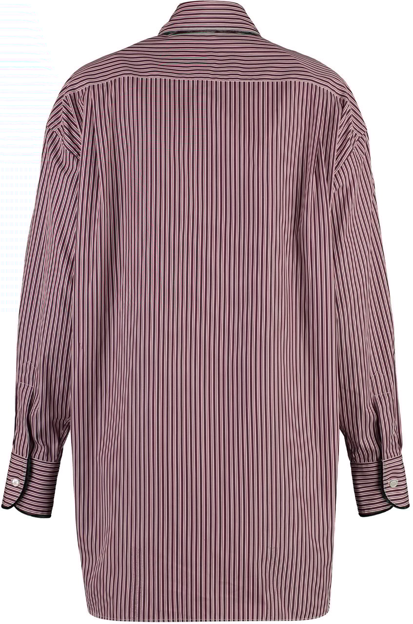 Etro Striped cotton shirt Rood