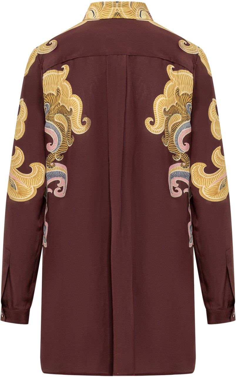 Etro Camicia con Stampa Floreale Bruin
