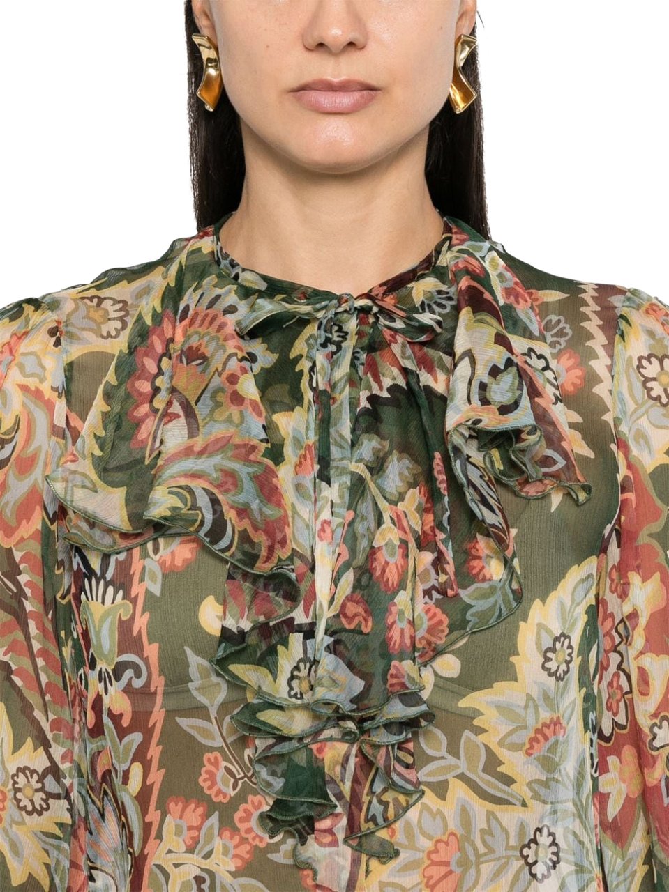 Etro Shirts Green Groen
