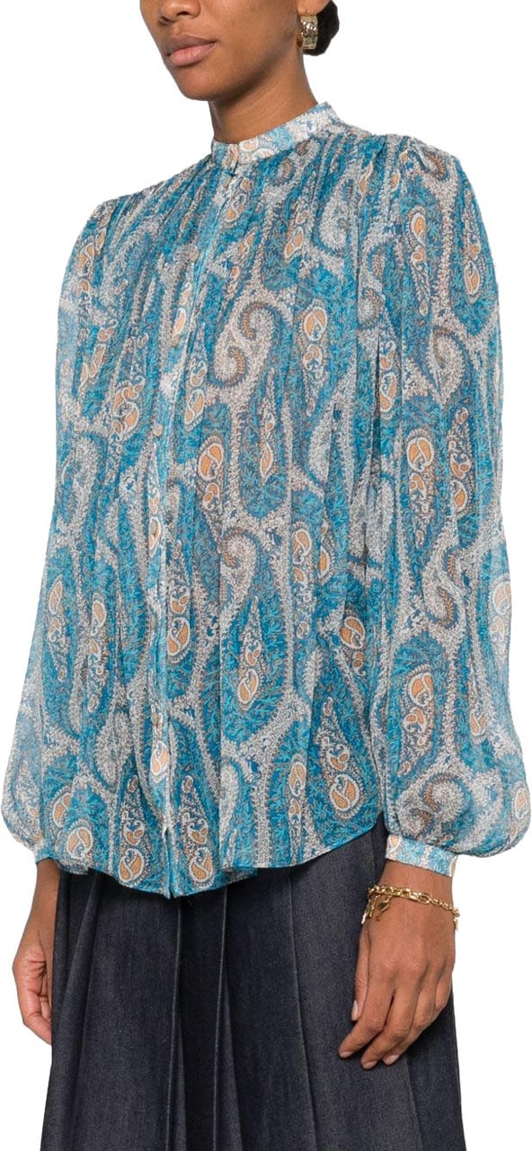 Etro Shirts Blue Lichtblauw