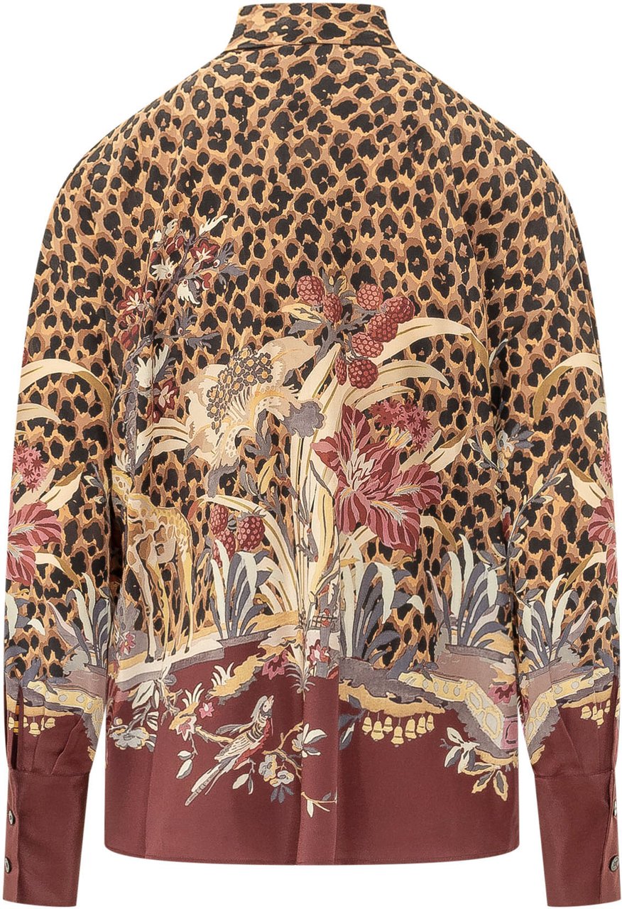 Etro Shirts Brown Beige