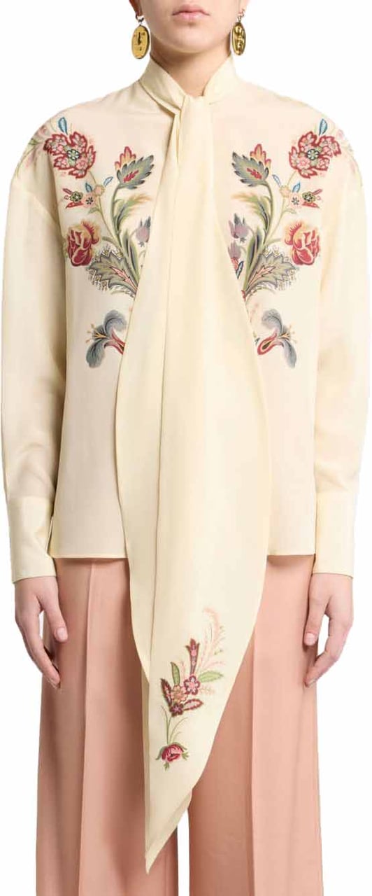 Etro Shirts Ivory Wit
