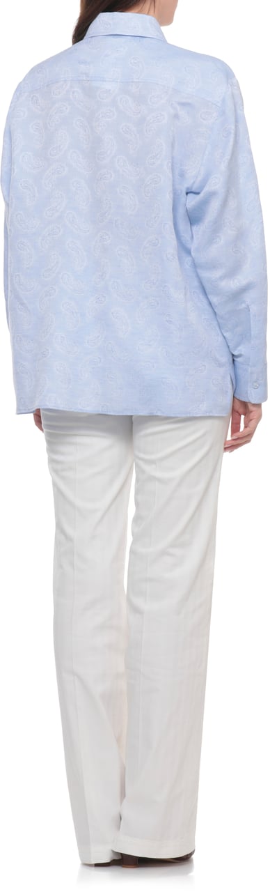 Etro Shirts Multicolour Lichtblauw