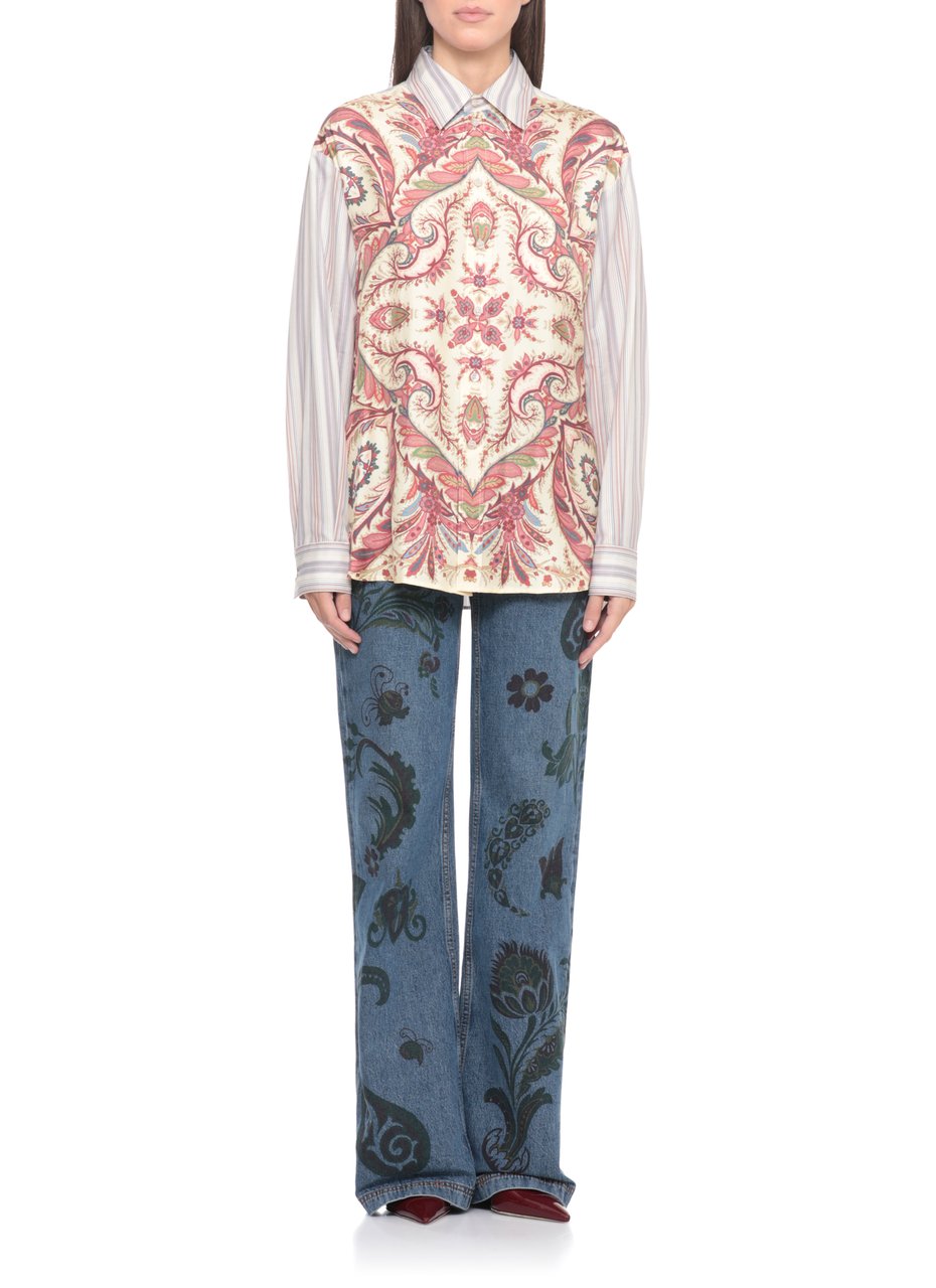 Etro Shirts Ivory Wit