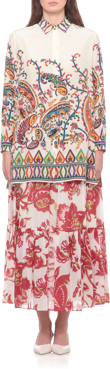 Etro Shirts Avorio Wit