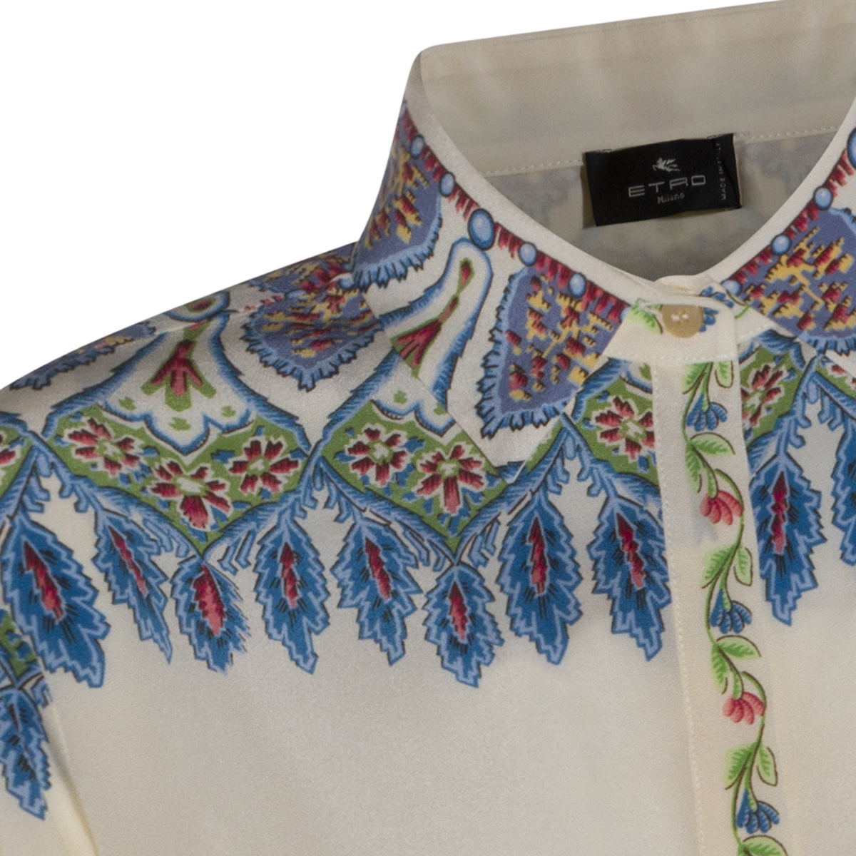 Etro Tailored Red Button-Down Shirt with Classic Fit Divers
