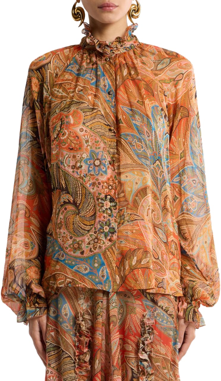 Etro Shirts Orange Oranje