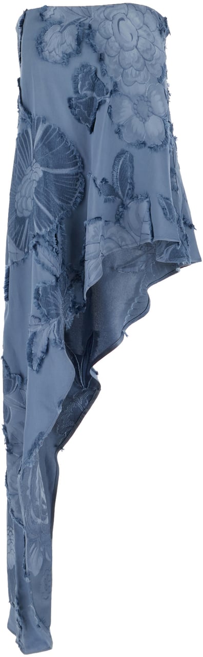 Etro Etro Embroidered viscose top Blauw