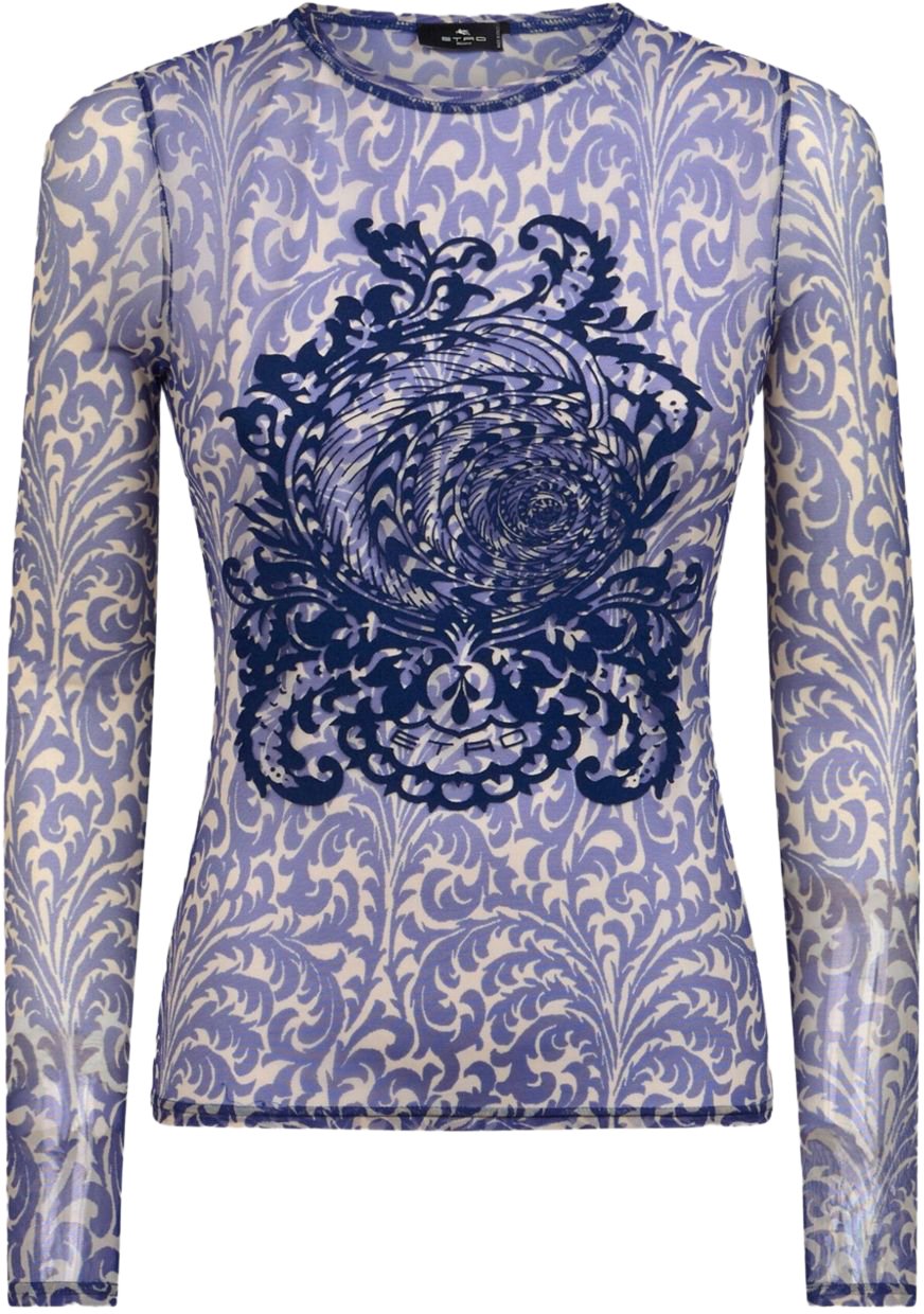 Etro Sweaters Blue Blauw
