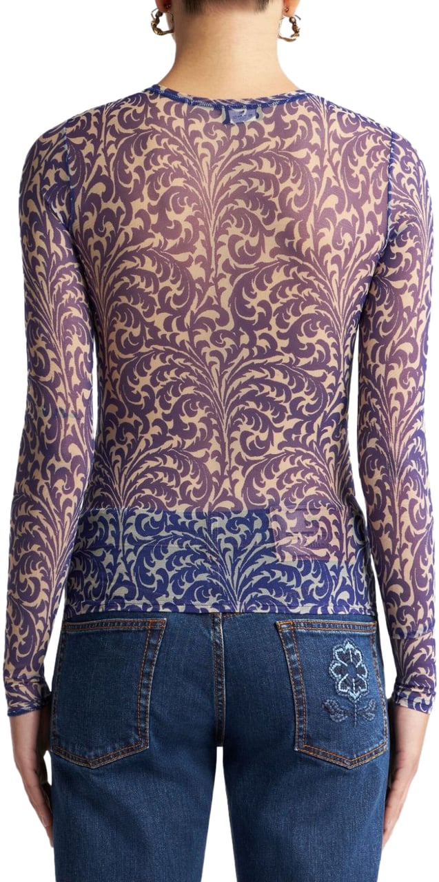 Etro Sweaters Blue Blauw
