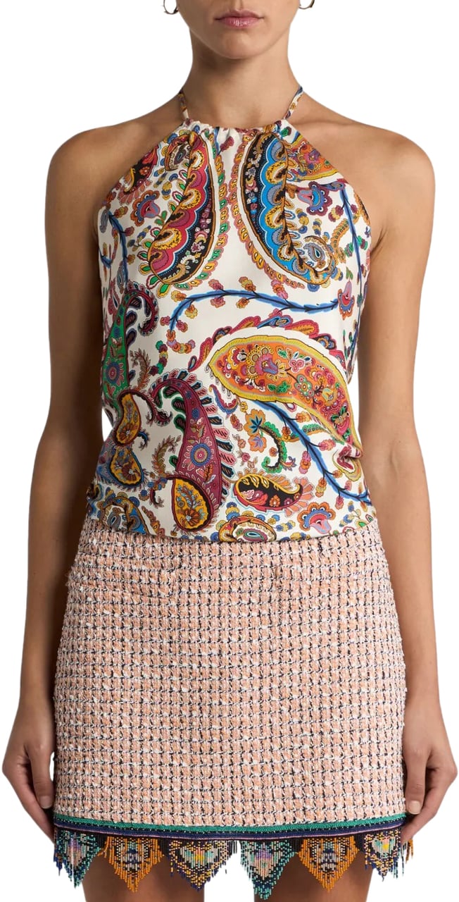 Etro tie up bandana top divers Divers