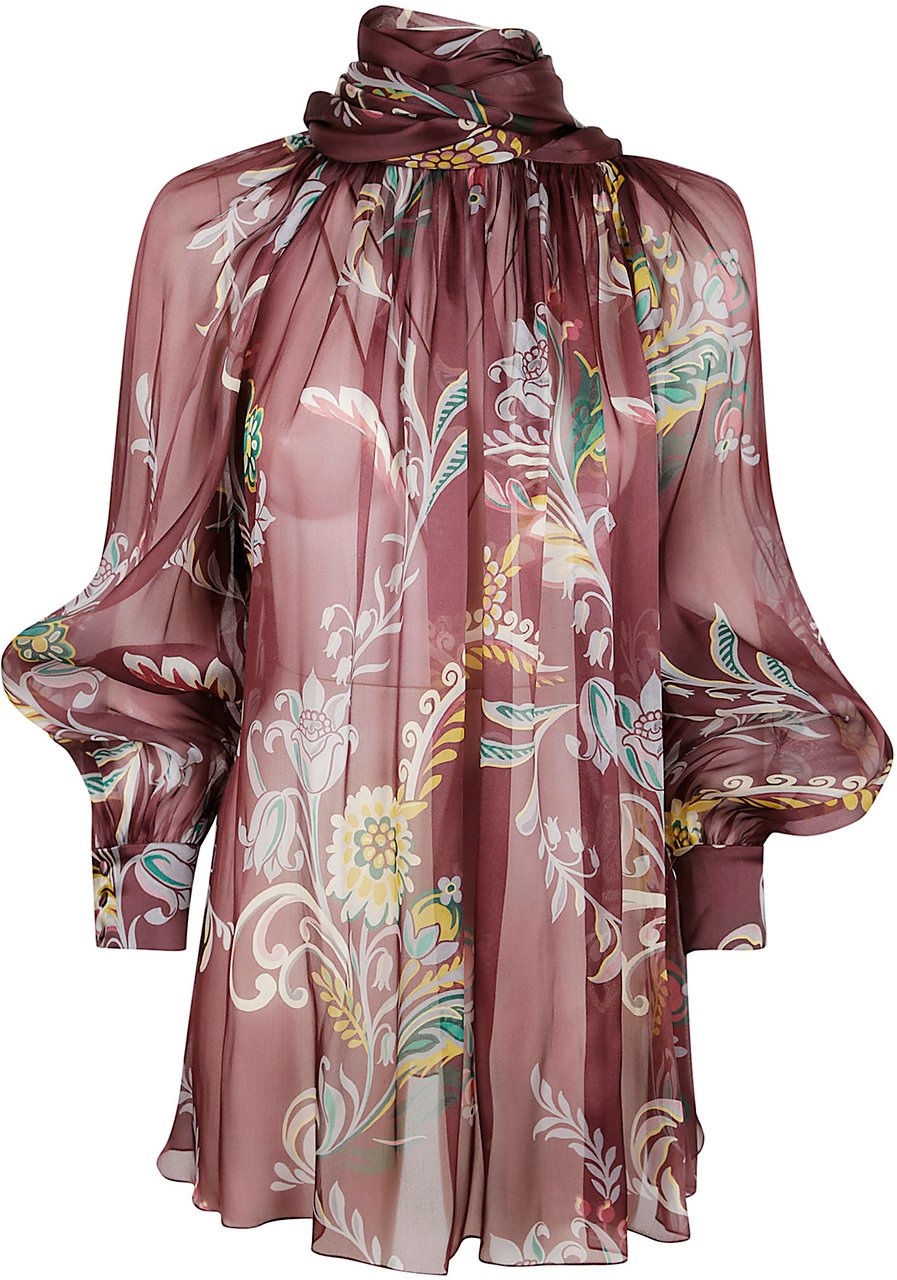 Etro ETRO WOMEN`S RUCHED TOP WITH SCARF Divers