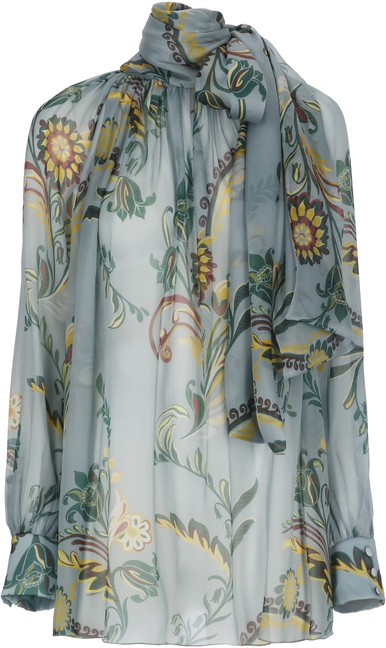 Etro Shirts Blue Blauw