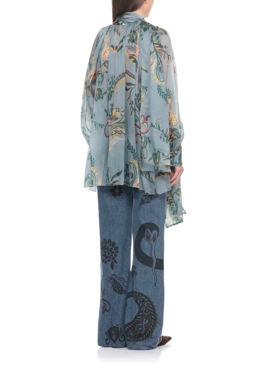 Etro Shirts Blue Blauw