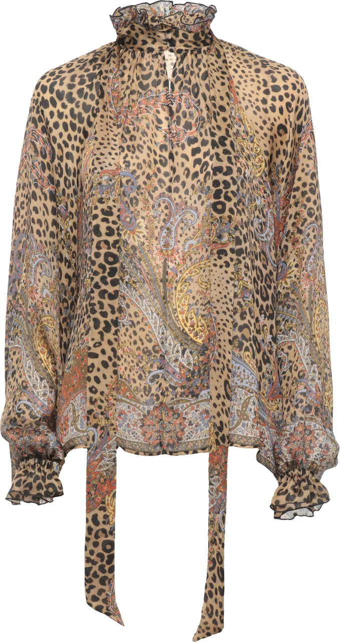 Etro Shirts Brown Beige