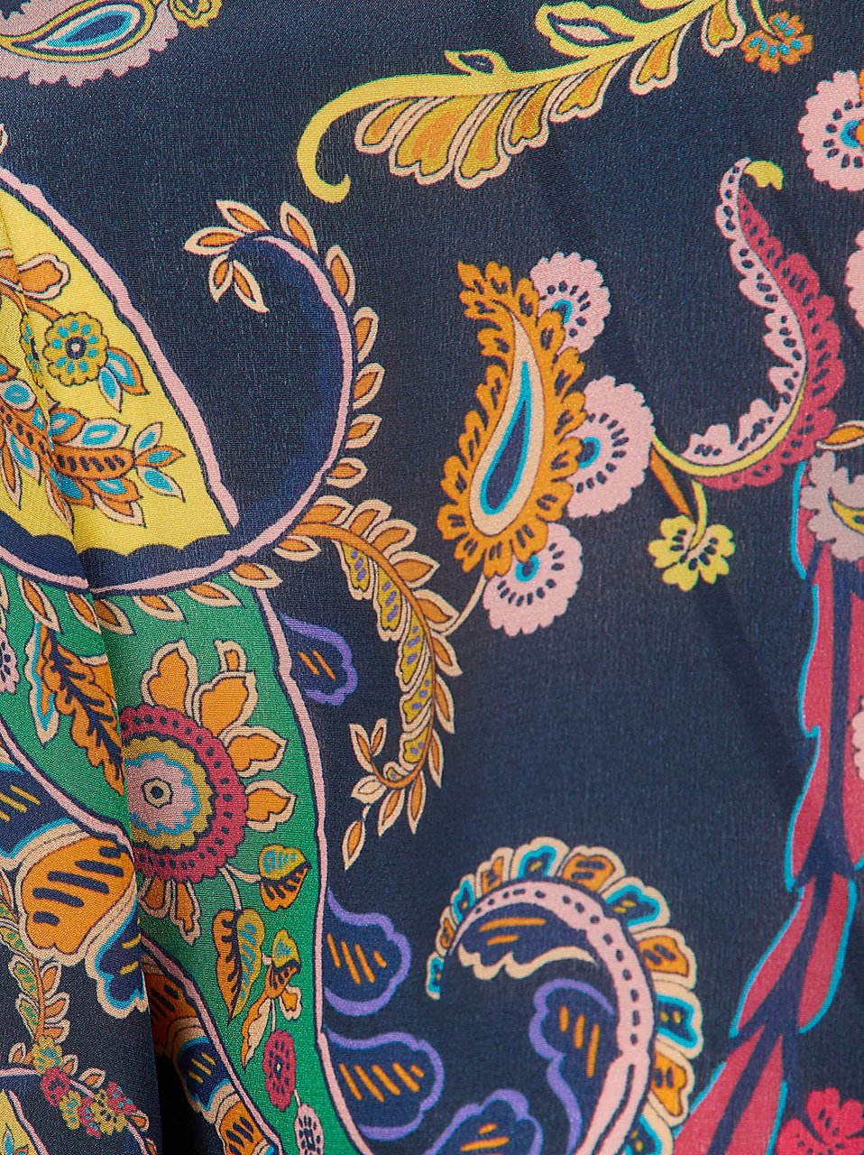 ETRO WOMEN`S KEYHOLE BLOUSE WITH FLARED SLEEVES Divers
