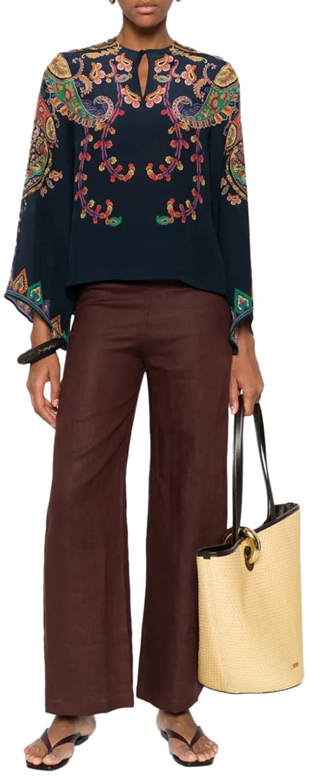 Etro keyhole blouse divers Divers