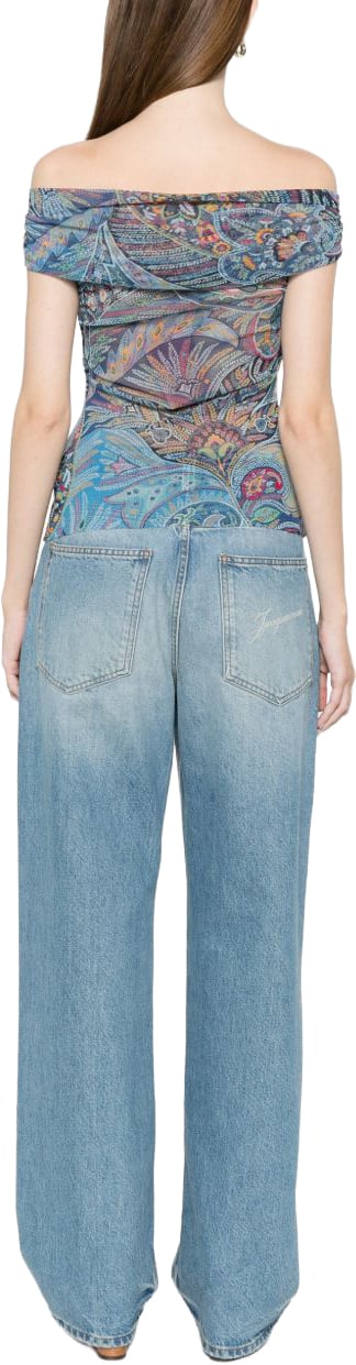 Etro Top Light Blue Lichtblauw