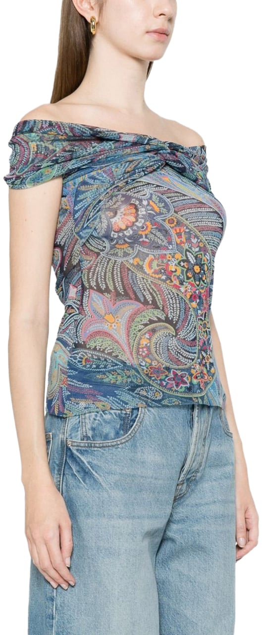 Etro Top Clear Blue Blauw