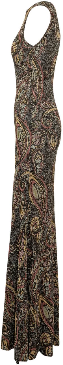 Etro Abito Lungo Senza Maniche con Motivo Paisley Bruin