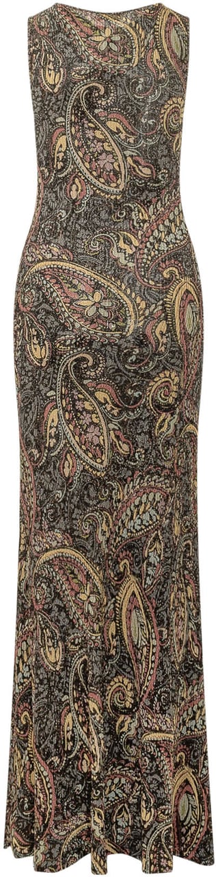 Etro Abito Lungo Senza Maniche con Motivo Paisley Bruin