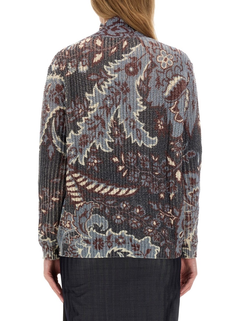 Etro Oversized Floral Pattern Wool Sweater Divers