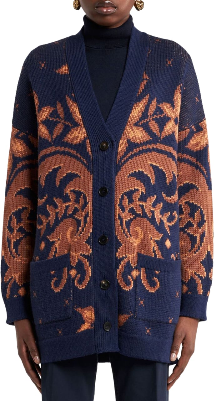 Etro Sweaters Blue Blauw