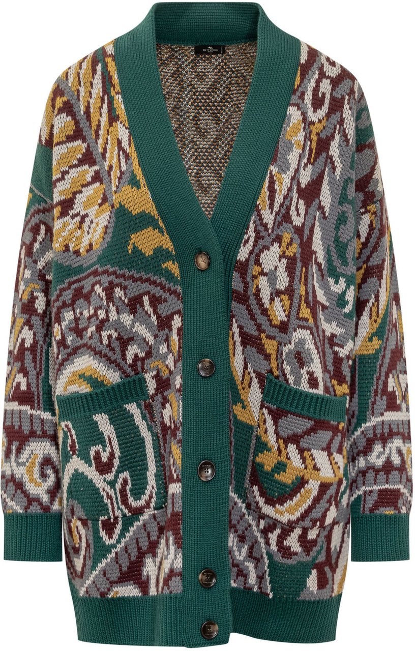 Etro Etro Cardigan Oversize con Motivo Paisley Divers