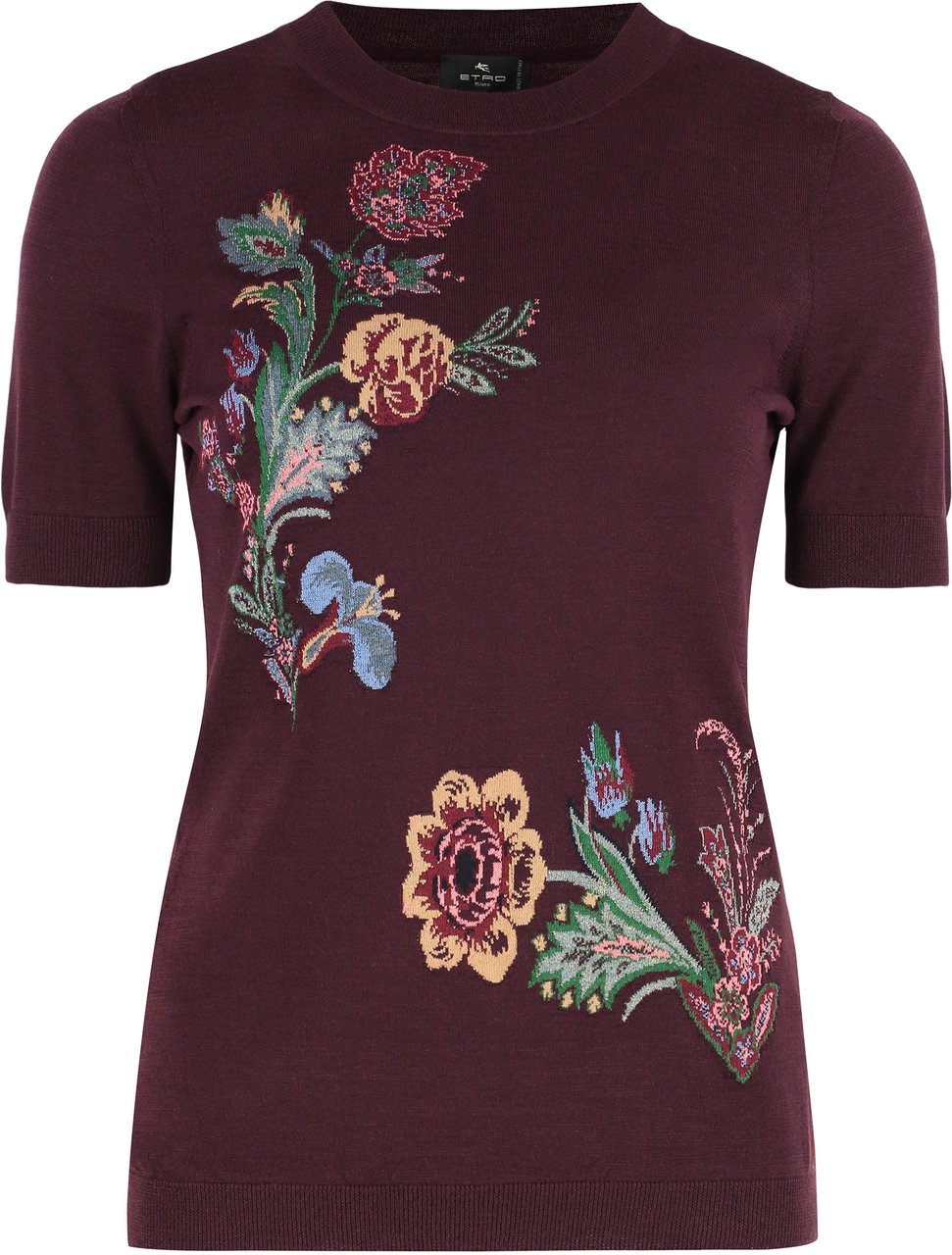 Etro Short sleeve sweater Rood