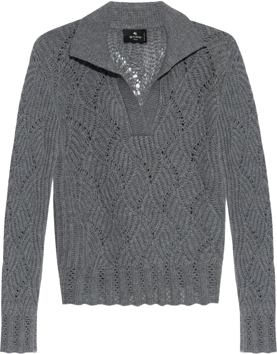 Etro Sweaters Grey Grijs