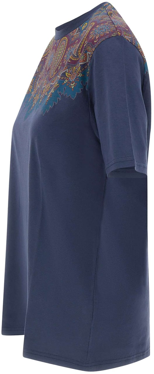 Etro T-Shirts And Polos Blue Blauw