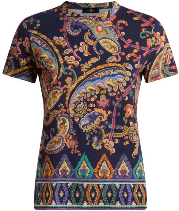 Etro Etro T-shirt E Polo Blu Blauw