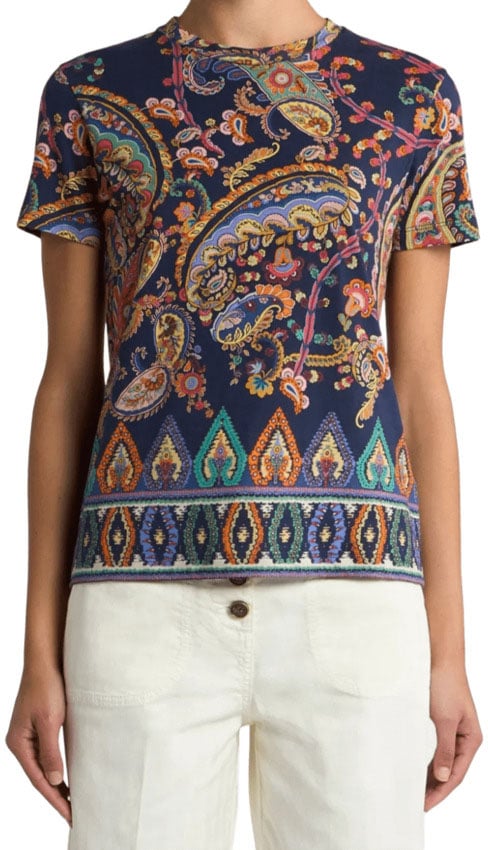 Etro Etro T-shirt E Polo Blu Blauw