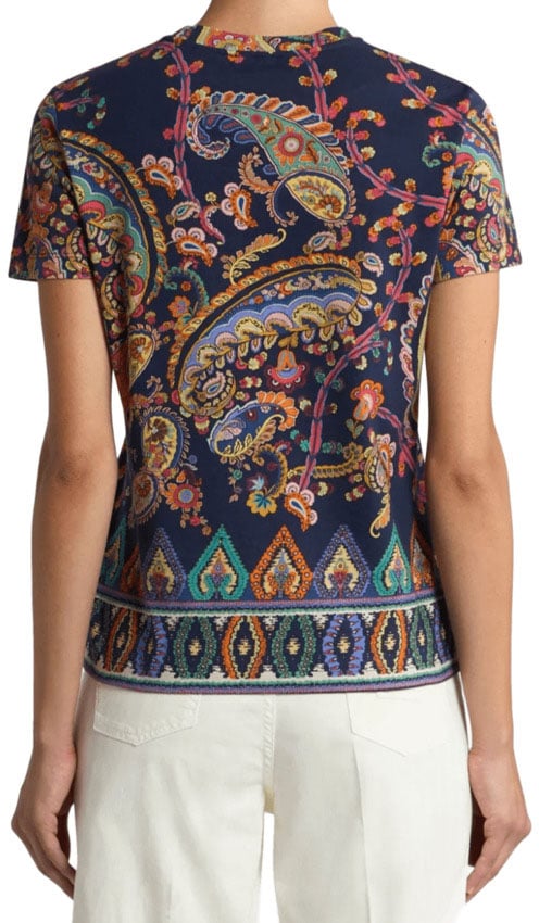 Etro Etro T-shirt E Polo Blu Blauw