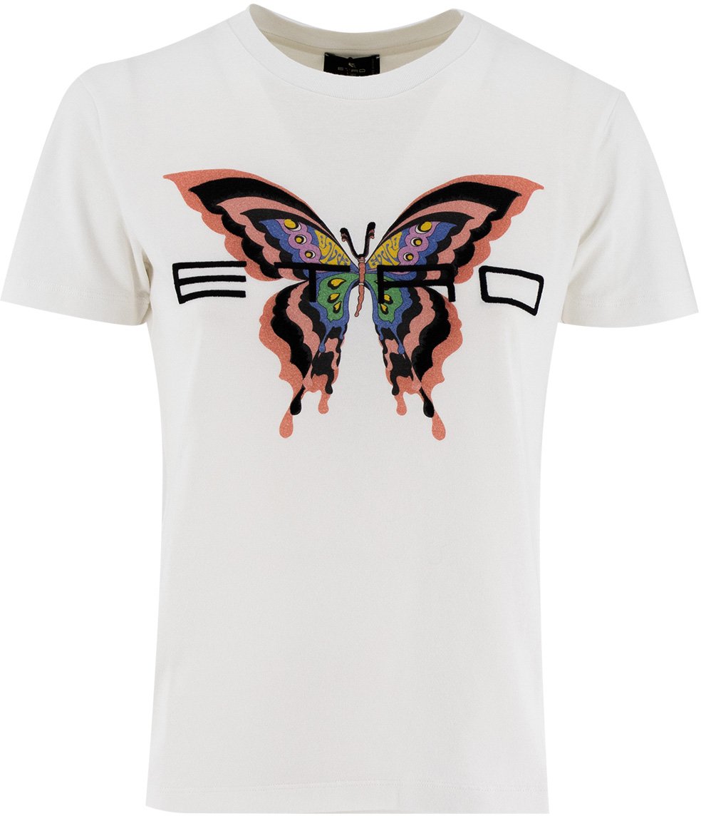 Etro Cotton T-shirt Wit