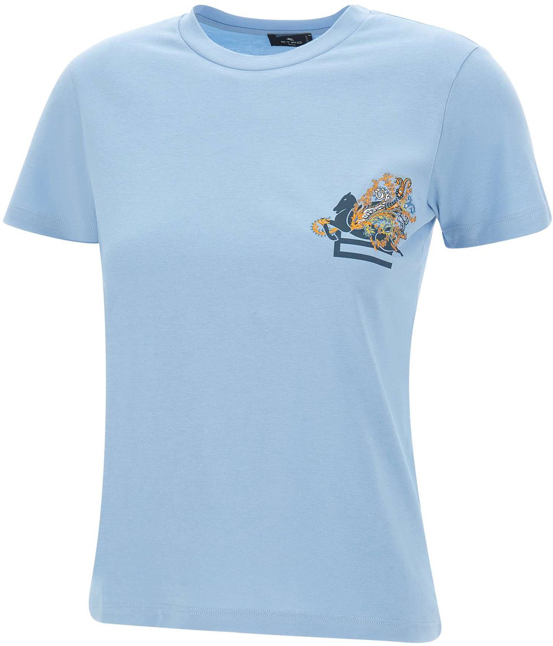 Etro T-Shirts And Polos Light Blue Lichtblauw