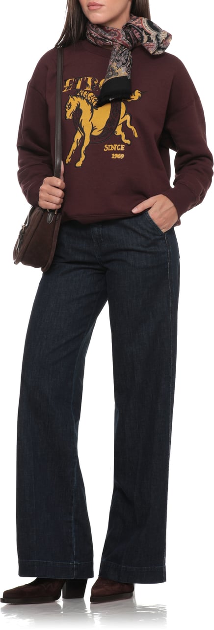 Etro Sweaters Burgundy Maroon