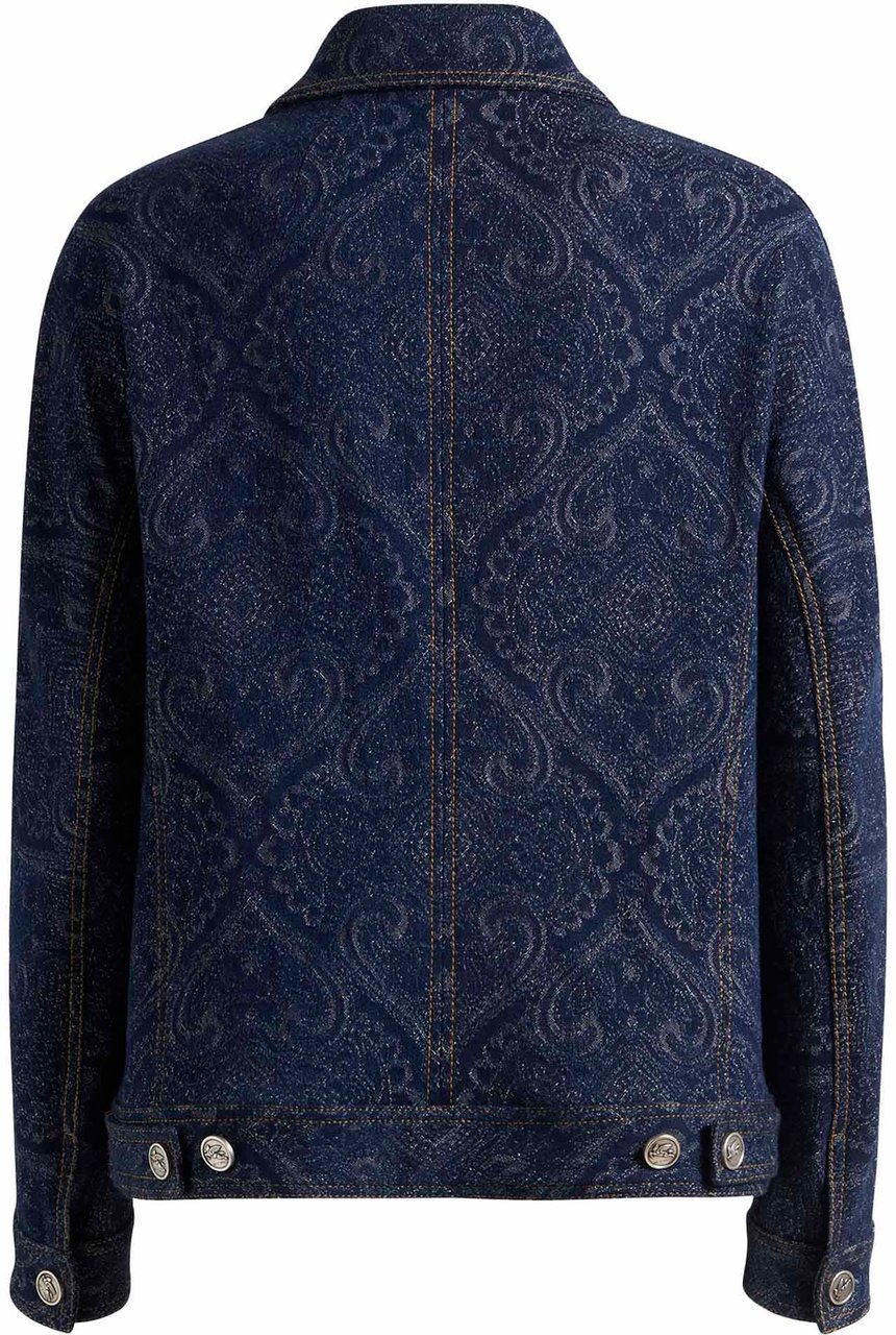 Etro Etro Coats Blue Blauw