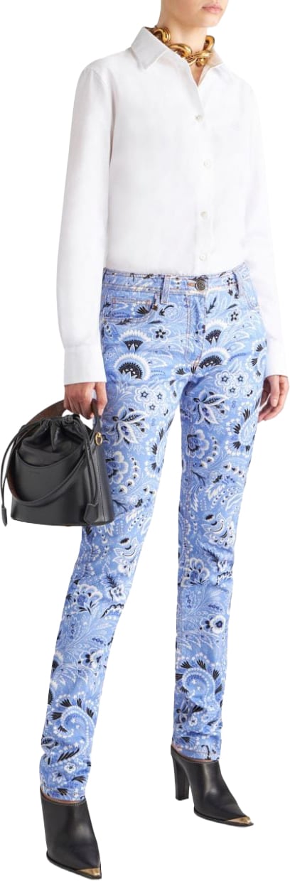 Etro Jeans Clear Blue Blauw