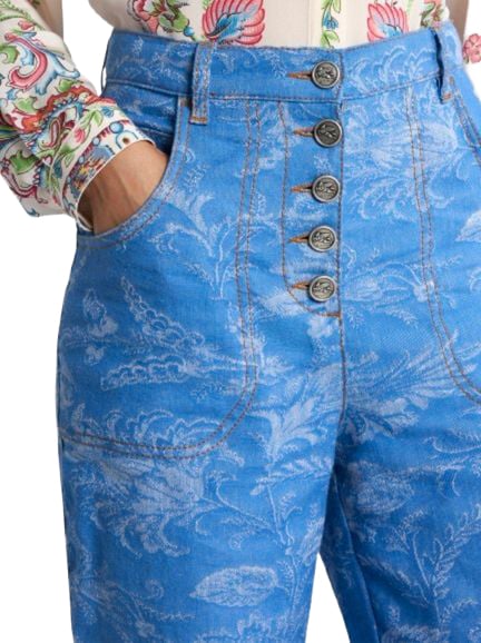 Etro Jeans Light Blue Blauw