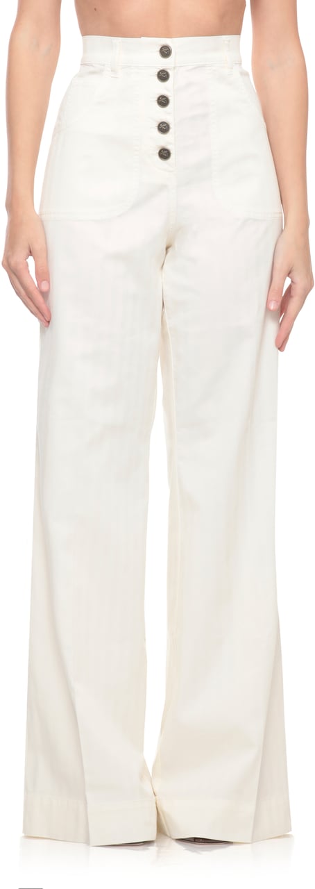 Etro Jeans Avorio Wit