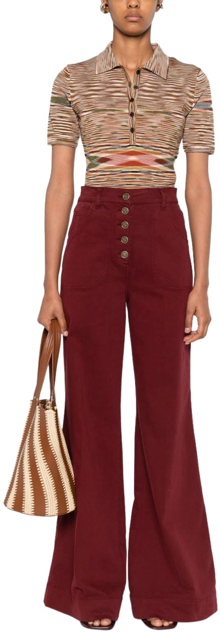 Etro Jeans Bordeaux Rood