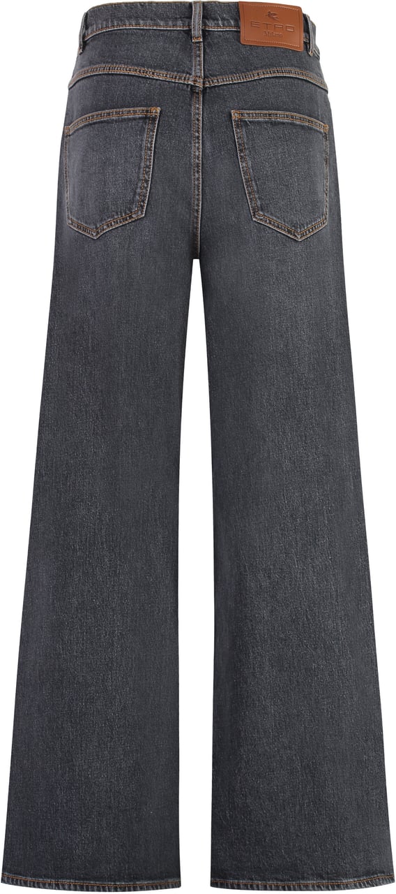 Etro Wide-leg jeans Grijs