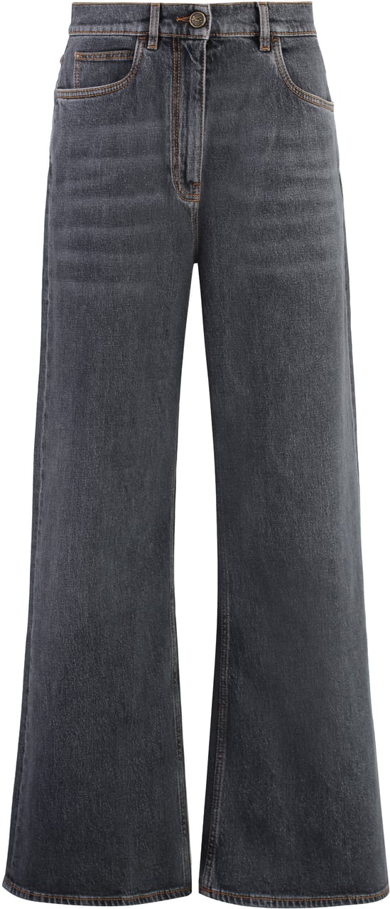 Etro Wide-leg jeans Grijs