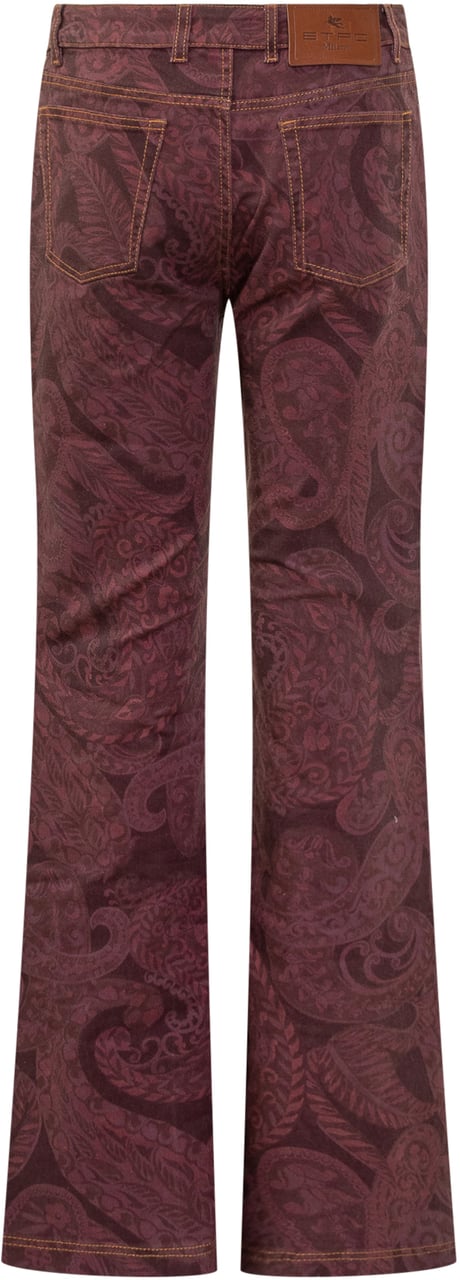 Etro Etro Jeans Paisley Bordeaux Paars