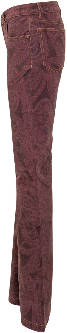 Etro Etro Jeans Paisley Bordeaux Paars
